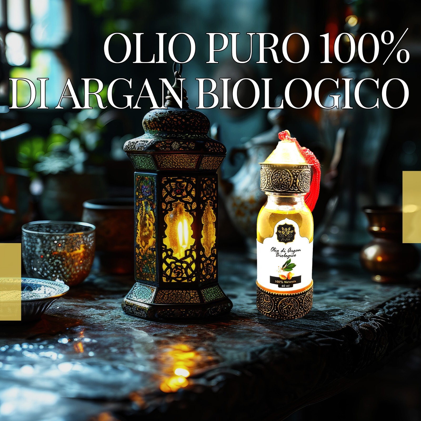 Olio Argan Biologico puro spremuto a freddo 100 ml corpo viso capelli idratante