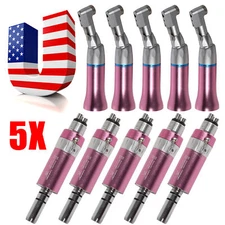 NSK Style Dental Slow Low Speed Handpiece Contra Angle/Air Motor 4 Hole