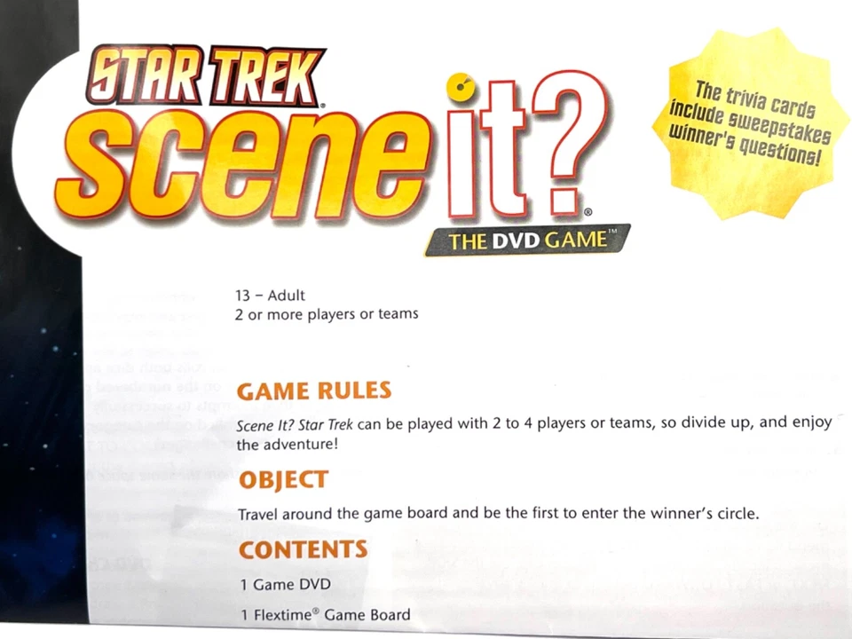 Scene It Star Trek DVD Trivia Individual Game Replacement Parts You Pick Pieces - Image 2 of 4