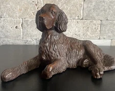 Vintage Red Mill MFG Handcrafted Irish Setter Dog Figurine Resin USA Sculpture