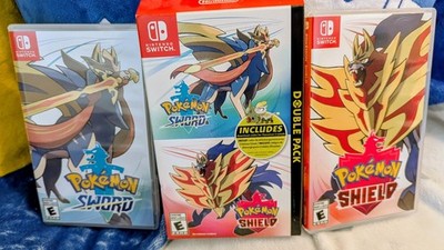 Pokemon Sword and Shield Double Pack Nintendo Switch - Complete CIB w/o DLC