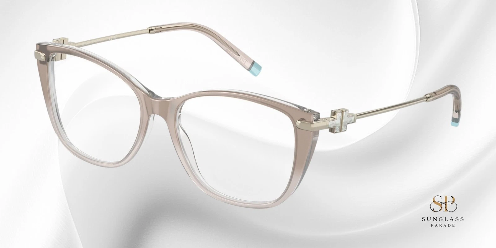 TIFFANY TF2216 8335 Satin Champagne Gradient Demo Lens 52 mm Women's Eyeglasses