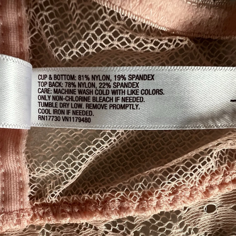 NWOT Gillian & O’Malley Lace Bralette Racerback Front Closure L - Image 3 of 4