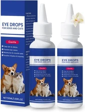 Eye Drops for Dogs & Cats with Honeysuckle Extract Infection Treatment 2 x 50ml