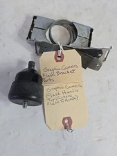 Vintage Graphic Camera Top Flash Handle Holder and Various Bracket Parts