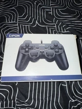 CIPON Wired Controller Compatible with PS-2 Console, Black Remote Gamepad
