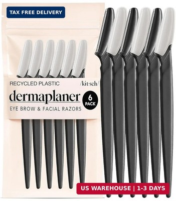 Kitsch Dermaplane Razor for Women Face - Face Razors for Women & Men, Eye Brow R