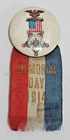 Vtg GAR Grand Army of the Republic 1914 Memorial Day Veteran Pin Ribbon Ehrman