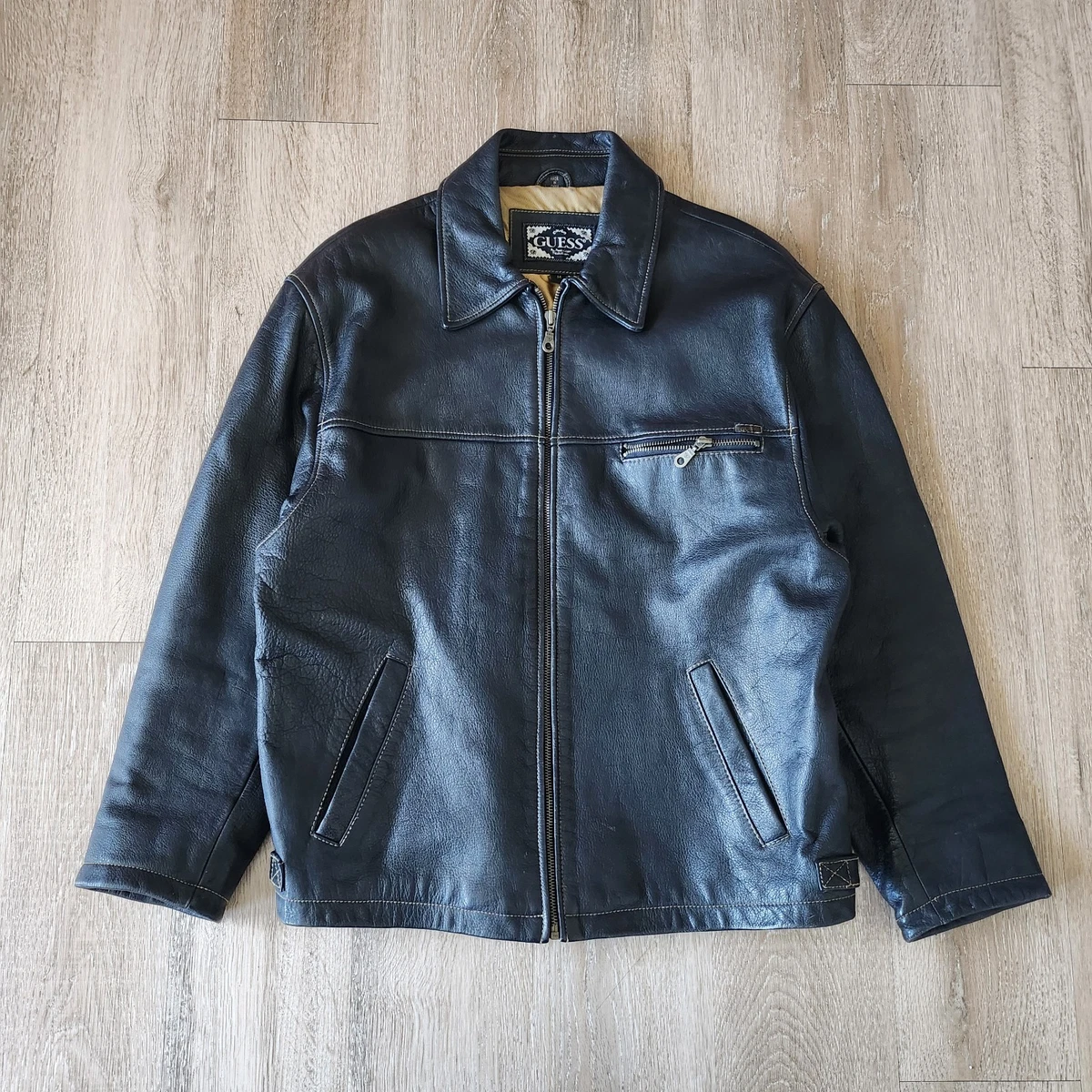 GUESS Leather Jacket products for sale | eBay