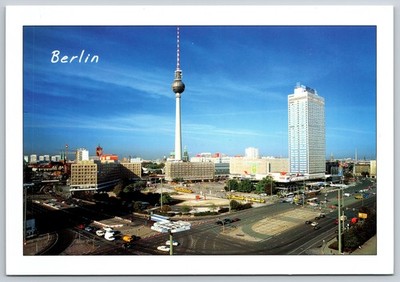 Berlin Alexanderplatz TV Tower Fernsehturm Park Inn Cityscape Postcard