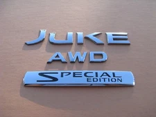 11 12 13 14 15 16 17 NISSAN JUKE AWD SPECIAL EDITION REAR EMBLEM LOGO SIGN 47326