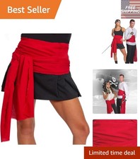 Elegant Red Medieval Pirate Belt - Ideal for Musketeer and Halloween Costumes
