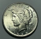 1925 PEACE DOLLAR CH BU