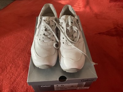 Gabor Sneaker Damen Größe 37 Weiß Mit Silber