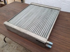 All-Stainless Heavy Duty Liquid-to-Air Heat Exchanger 19x 23 x4" NEW OEM Surplus