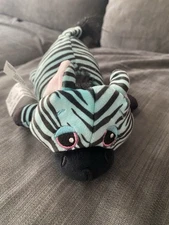 Cutetitos Wildzito Zebrito Plush  Basic Fun 7" Blue Zebra Stuffed Animal Toy