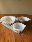 Pyrex Cinderella Mixing Bowls Early American 1960’s Set Of 3 PLEASE READ
