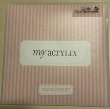 Close to my Heart My Acrylix C1056 “Curly Greetings” Uplifting Phrases