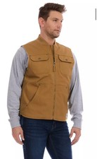 Bass Creek Outfitters Lined Vest Duck Canvas Men XL NWOT Hunting Fishing Warm