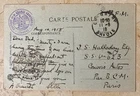 WW1 US ARMY AMBULANCE SERVICE SSU 623 by CENTRAL MILITARY OFFICES LITHO POSTCARD