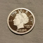 2008 1/5th oz NORFED $10 Silver Liberty Round .999 Fine Proof