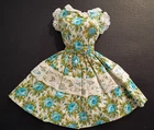Vintage Barbie Clone Floral & Lace Dress