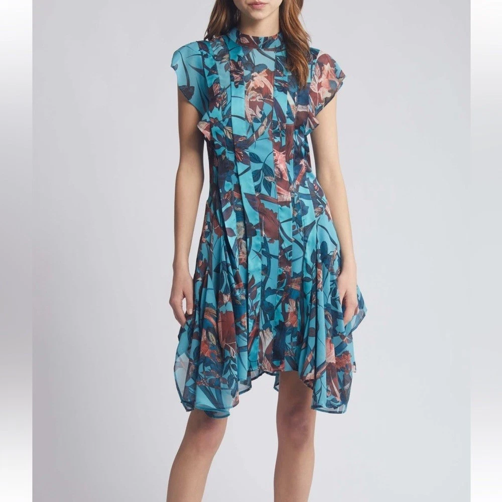 women's maxi blue dress The Nantucket - Smocked Oyster breathable fabric and our ASTR the Label Irecia __tab1:care-instructions-for-alice-dress Size:39 (4'6