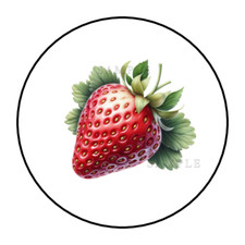 Strawberry Fruit stickers labels tags envelope seals party favors