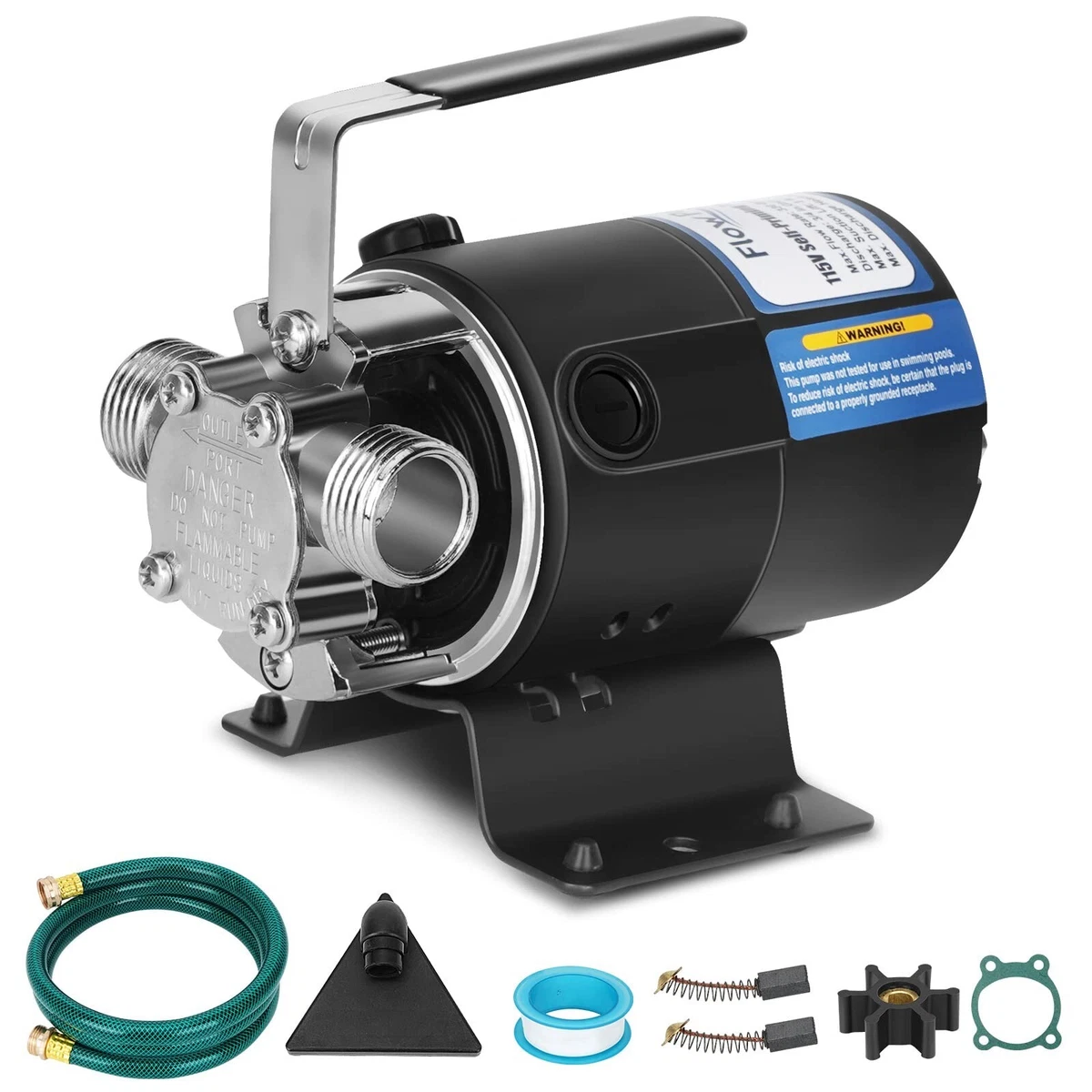 Water Pump 115V 1 10 HP 330 GPH Water Transfer Pump With 3 4 inch Ports Sucti