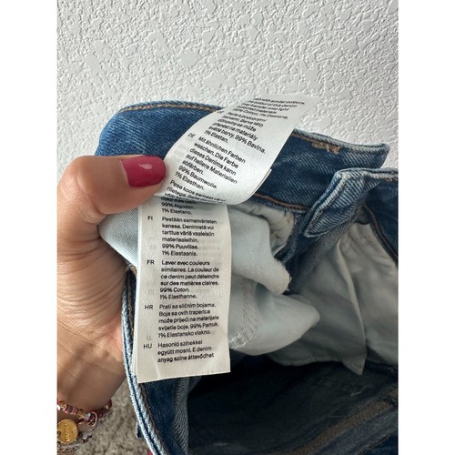 COS Front-Slit Denim Midi Skirt - Picture 4 of 5
