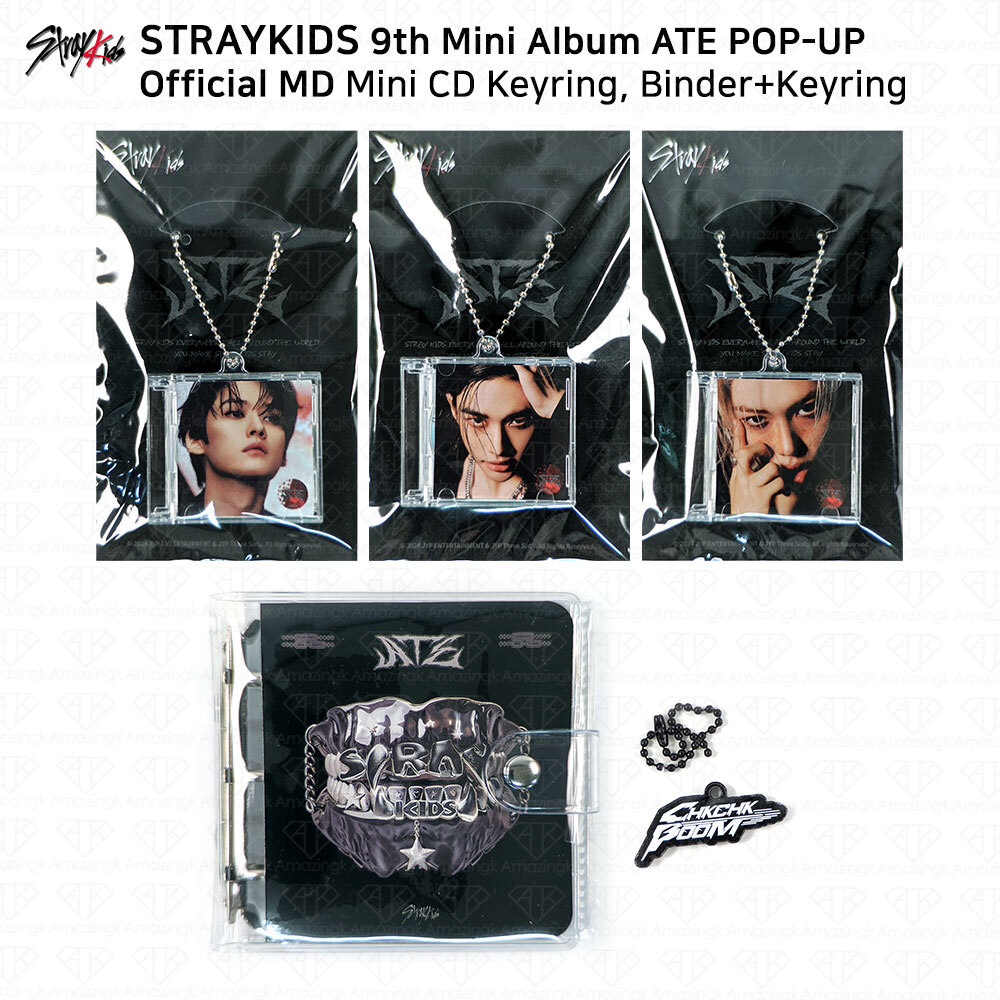 Stray Kids 9th Mini Album ATE POP-UP MD Mini CD Keyring