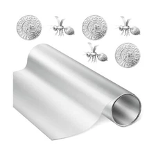 Yaocom Aluminum Metal Crafts DIY Foil Roll 0.05 mm Thick for Art Project Alum...