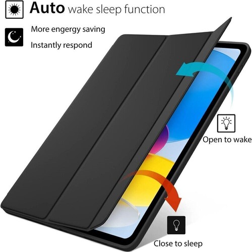 Smart Case For iPad 10/9/8/7/6/5th Gen Pro 11 12.9 Air 4/5th with Pencil Holder - Picture 19 of 51