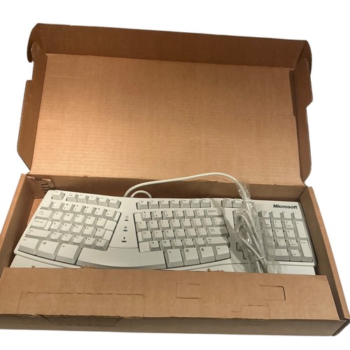 Microsoft Natural Keyboard Elite 20 28600082 Wired New Open Box Ergonomic PS2 - Zdjęcie 12 z 20
