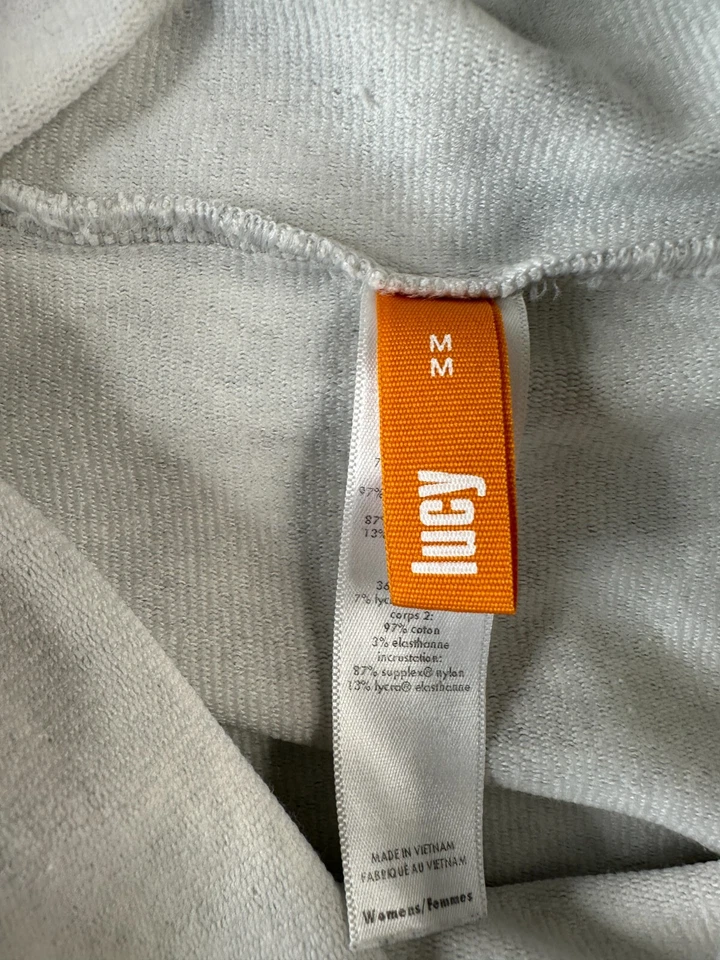 Sudadera Lucy Mujer Mediana Gris Neón Verde Capucha Cuello Pullover Damas Foto 4 de 4