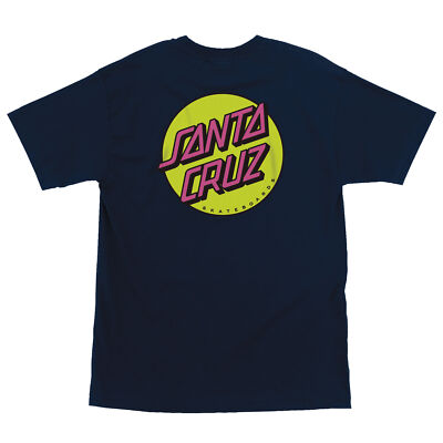 Santa Cruz OTHER DOT Skateboard T Shirt NEW NAVY w/HAZARD Dot