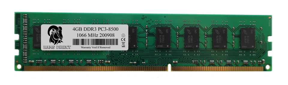 RAMS_DIRECT LOT 10 | 4GB DDR3 1066 MHz Desktop PC3-8500 Non ECC DIMM Memory RAM - Image 2 of 4
