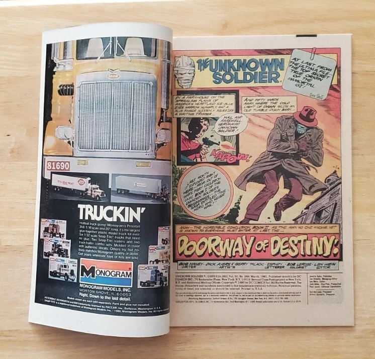 Unknown Soldier Vol 20 Issue 249 Vintage Secret Origin Concludes DC Comics 1981 - Image 2 of 4