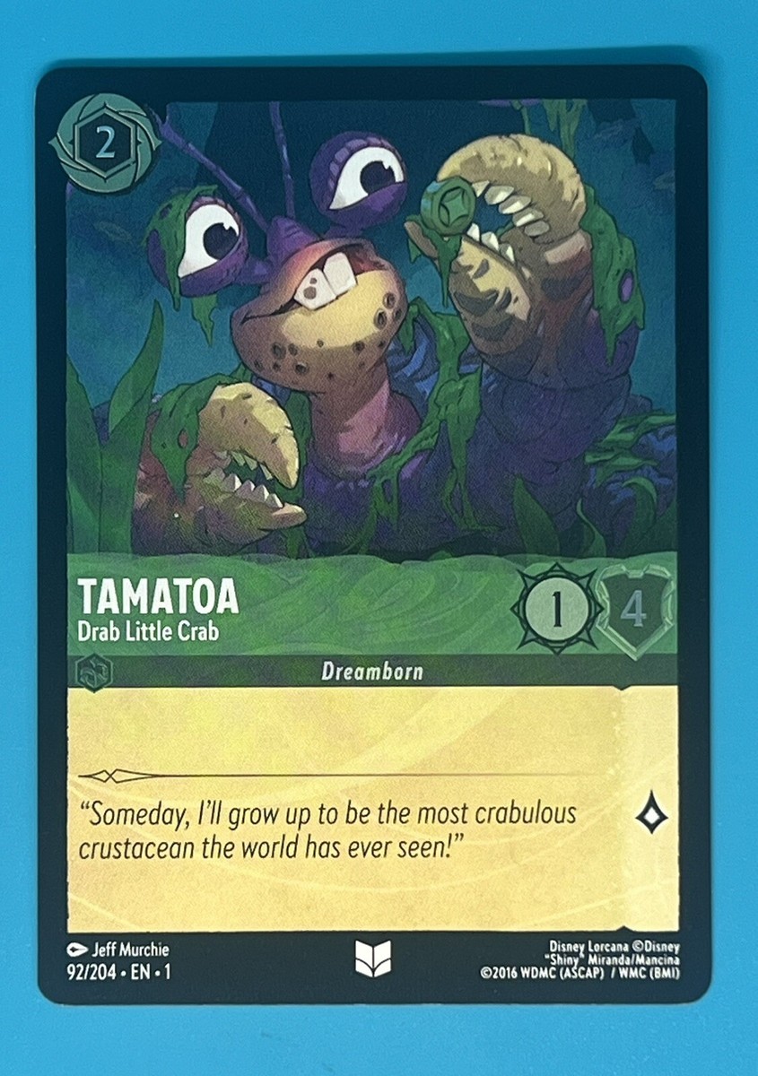 タマトア　ホイル　foil Lorcana Archazia's Island Tamatoa Happy As A Clam Legendary