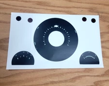 1957 CHEVY INSTRUMENT CLUSTER DECAL KIT SPEEDOMETER FUEL TEMPERATURE GAUGES STD