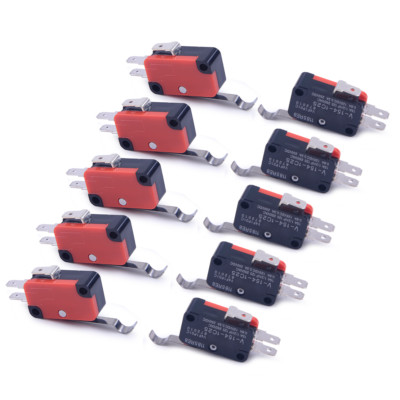 10stk Mikroschalter 250V 15A Micro Schalter Microswitch Endschalter Grenztaster