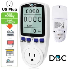 Digital Power Saving Energy Monitor Watt Amp Volt KWh Meter Electricity Analyzer