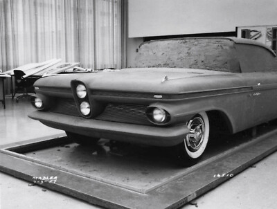1957 Early Clay design studio mockup of 1959 Cevrolet Bel Air  8 x 10 Photograph