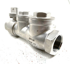 UNI-LATERAL 1-1/4" NPT Stainless Steel Lateral Sewer Backflow Preventer Valve