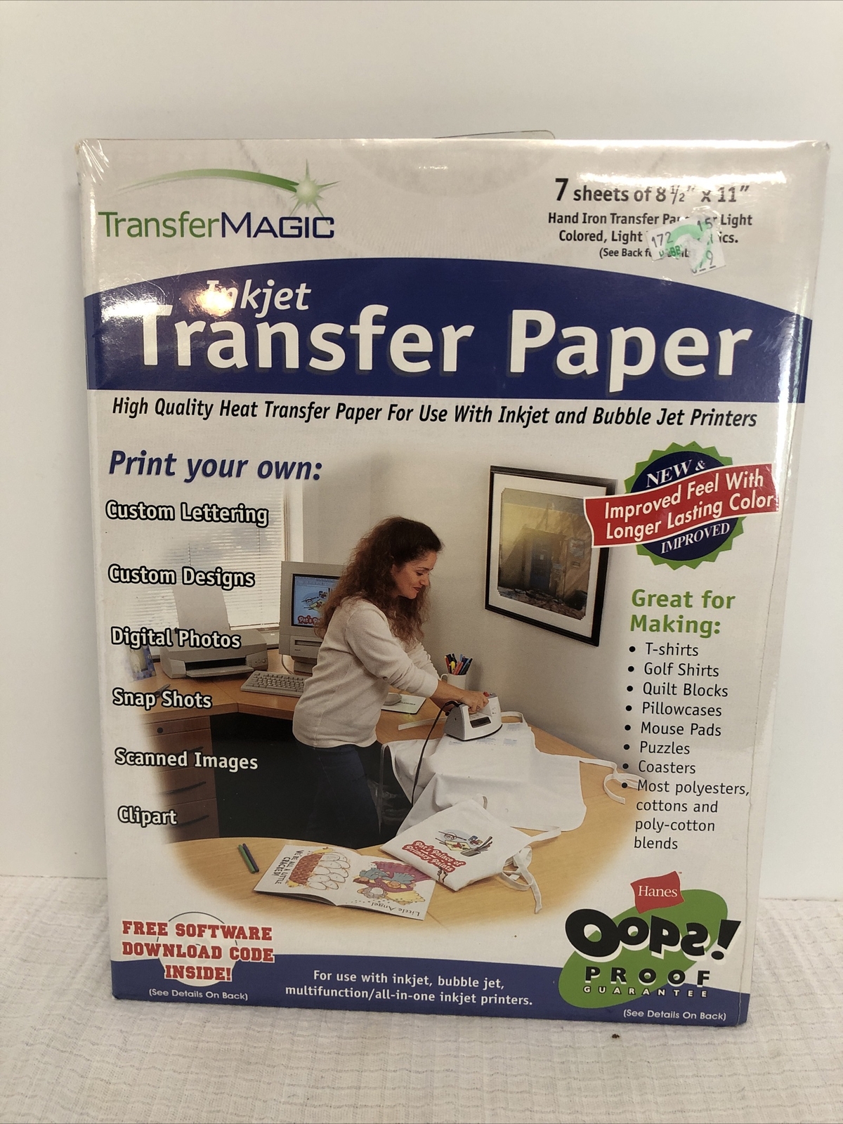 Transfer Magic Ink Jet Transfer Paper81/2 X11 7/Pkg eBay