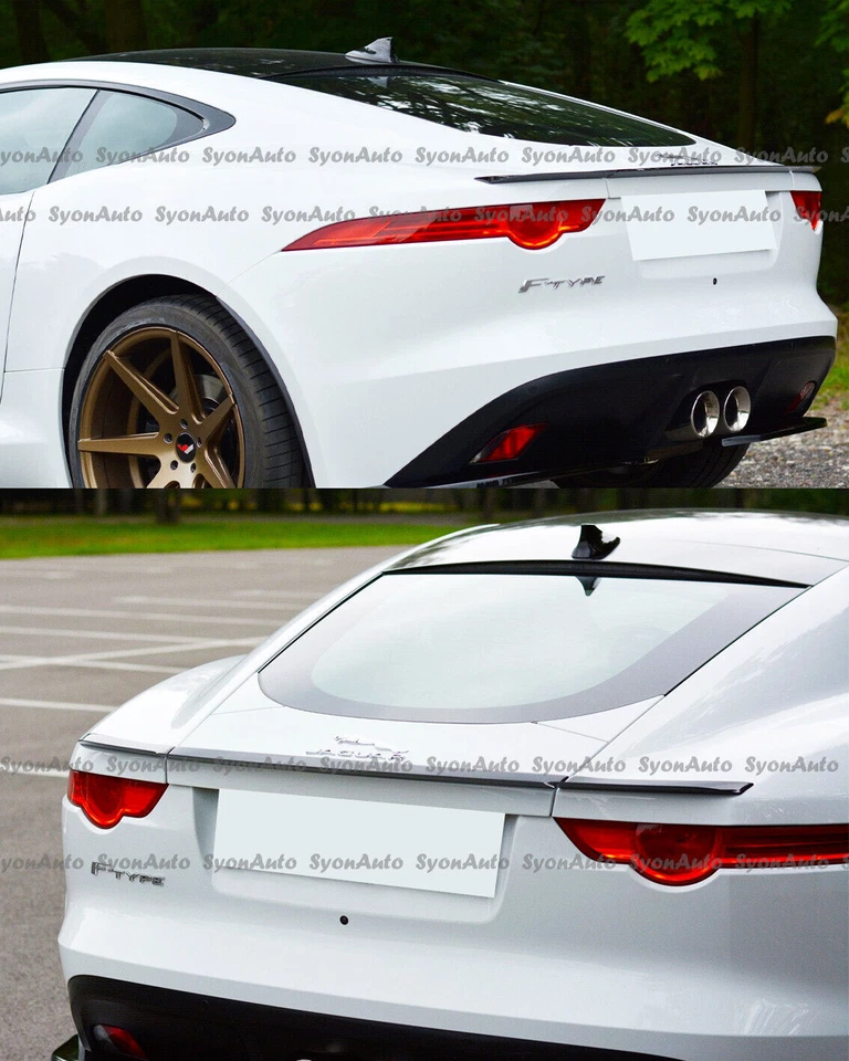 APTO 2014-2020 JAGUAR TIPO F CUPÉ FIBRA DE CARBONO ESTILO PATO ALERÓN MALETERO ALERÓN Foto 2 de 4