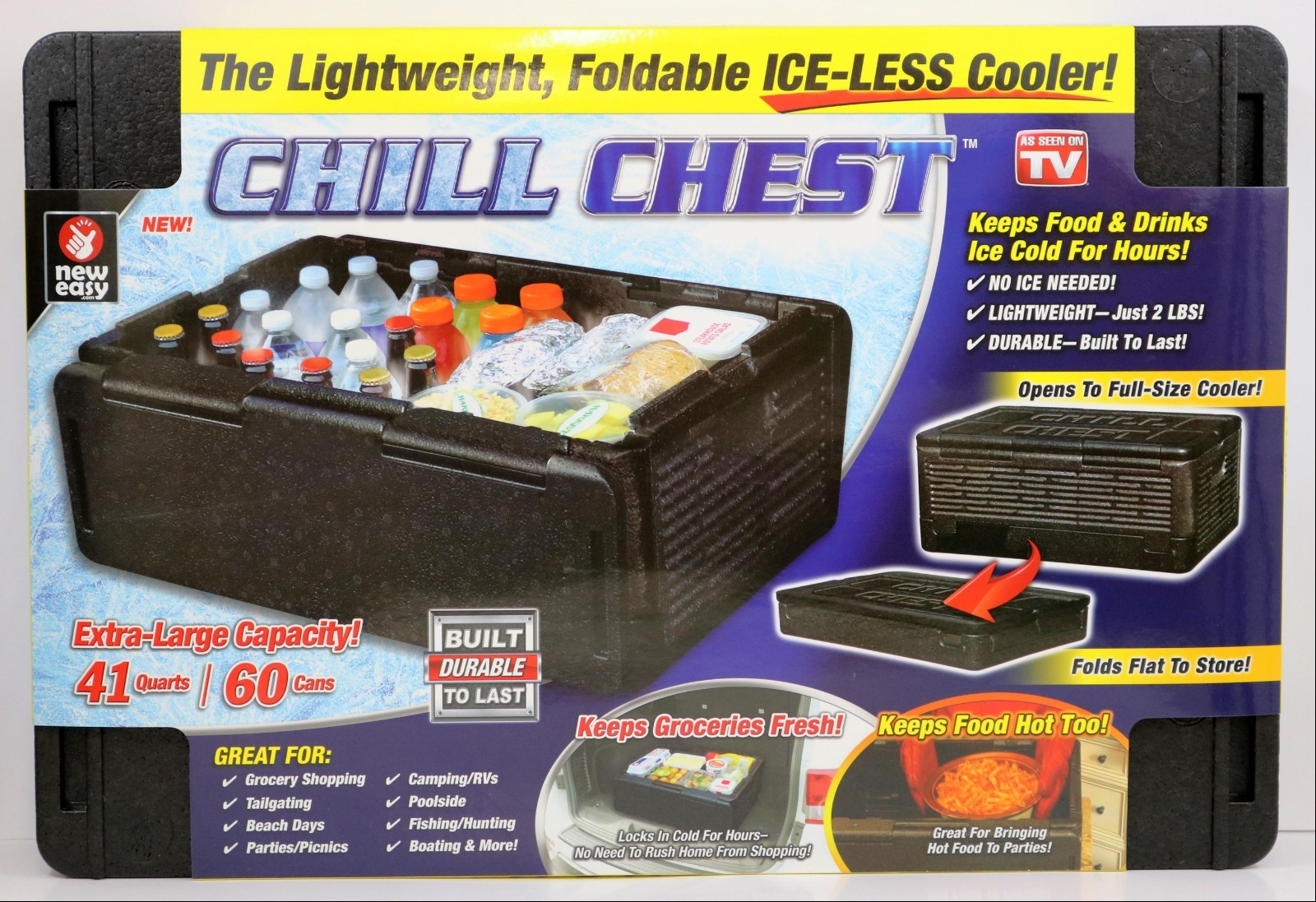 chill chest foldable iceless cooler
