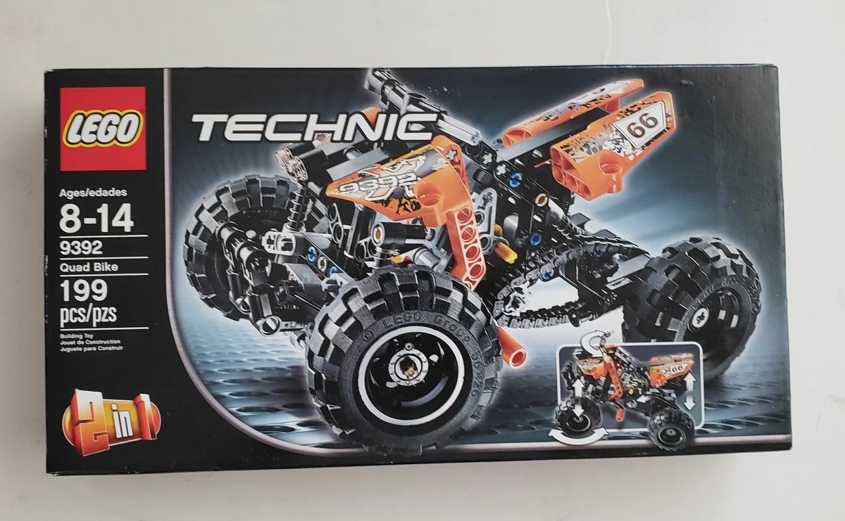 Lego Technic 9392 Quad Bike 2 in 1 Retired 199 Pieces Age 8 14y New Sealed Box