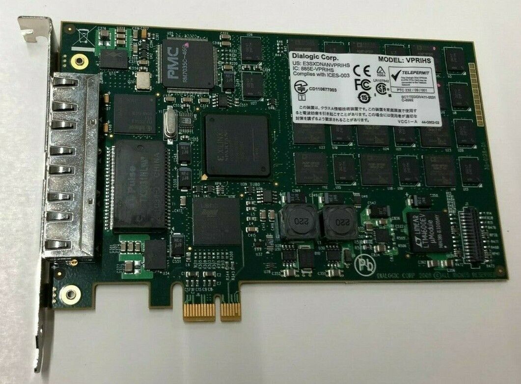 Dialogic Corp  PCIe VPRIHS 885E-VPRHS 4-Port Voice Card 