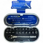 Blue-Point 21-Piece Stainless Steel Bit Set with 1/4" Mini Ratchet Wrench Blpksb